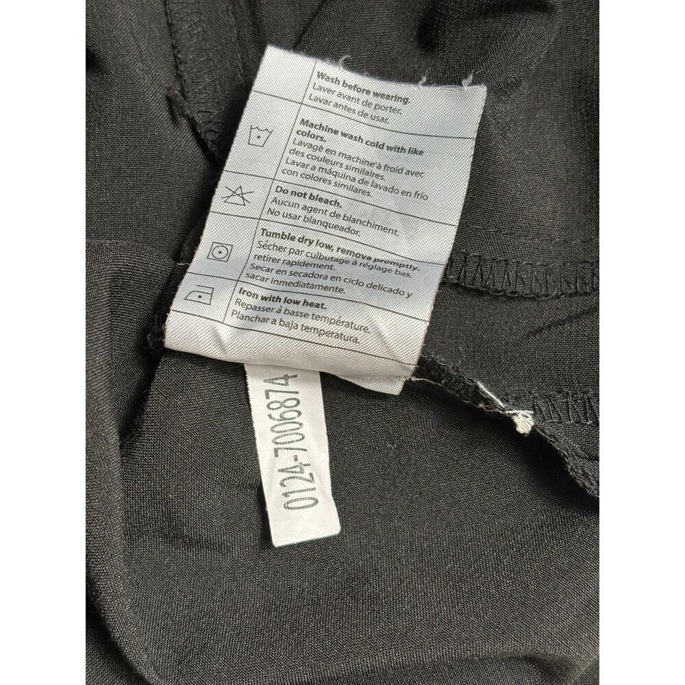 Carhartt Scrub Shirt Womens XL Black Force V Neck Pockets Stretch Top - Picture 6 of 8